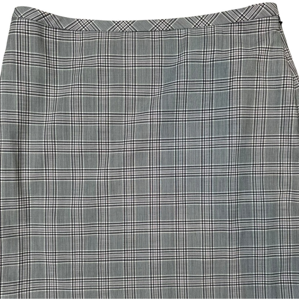 Banana Republic Mini Skirt Black Plaid Size 10 - Picture 5 of 5